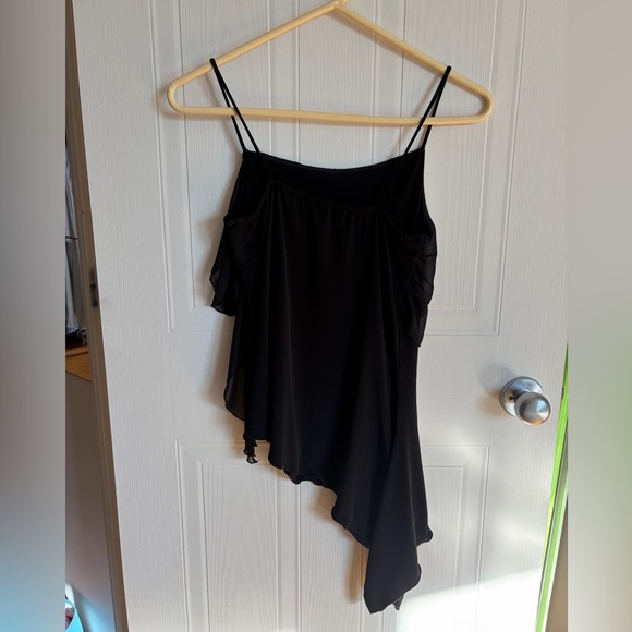 Black Y2K Asymmetric Top | Size S - Picture 3 of 5